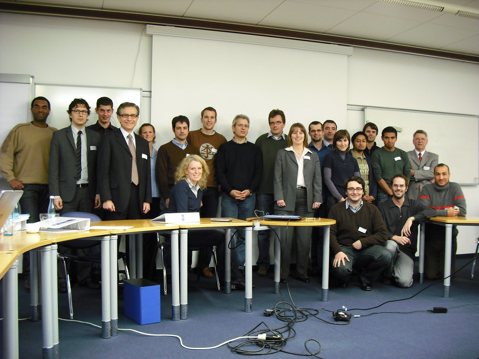 Seminar group photographed together after the course in 2009